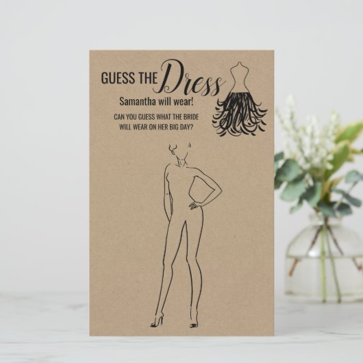 Raad eens dat de jurk een tweetalige douche is. (Staand voorkant)