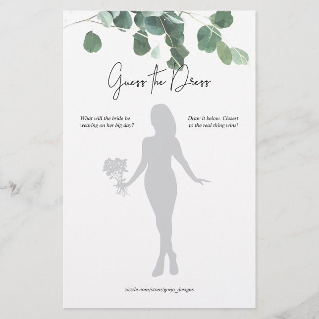 Raad eens dat het dress Vrijgezellenfeest Game Euc (Voorkant)