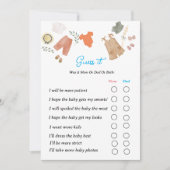 Raad eens dat het geslacht het spel laat zien mama kaart (Voorkant)