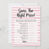 Raad eens dat het Vrijgezellenfeest Prijs Wit Kaart (Voorkant)