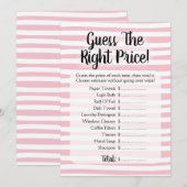 Raad eens dat het Vrijgezellenfeest Prijs Wit Kaart (Voorkant / Achterkant)