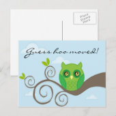 Raad eens dat je verhuisd bent! Stijl 2 Aankondigingskaart (Voorkant / Achterkant)