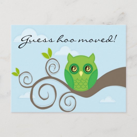 Raad eens dat je verhuisd bent! Stijl 2 Aankondigingskaart (Voorkant)