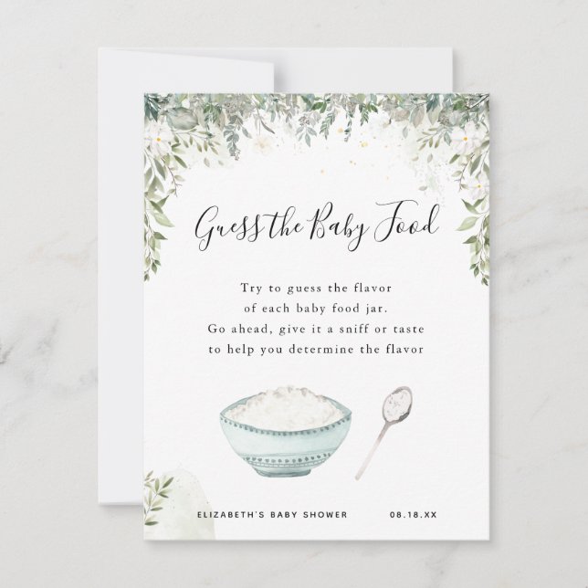 Raad eens de Baby | BABY SHOWER (Voorkant)