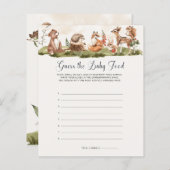 Raad eens de Baby Food Baby shower Game (Voorkant / Achterkant)