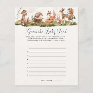 Raad eens de Baby Food Baby shower Game