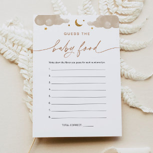Raad eens de Baby Food Game Kaart Twinkle Little S