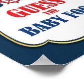 Raad eens de Baby Food Nautical Baby shower Game S Poster (Hoek)