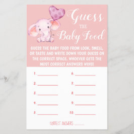Raad eens de Baby | KAART BABY SHOWER