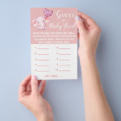 Raad eens de Baby | KAART BABY SHOWER (Hand)