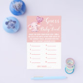 Raad eens de Baby | KAART BABY SHOWER (Enkel)