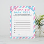 Raad eens de Baby Mess [Gender Surprise] Briefhoofd (Staand voorkant)