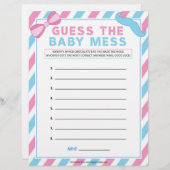 Raad eens de Baby Mess [Gender Surprise] Briefhoofd (Voorkant / Achterkant)