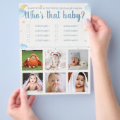 Raad eens de baby shower game flyer (Hand)