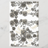 Raad eens de Dress Black Rozen BridalShower-spelka Flyer (Achterkant)