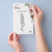 Raad eens de Dress Boho Autumn BridalShower Kaart (Hand)