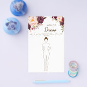 Raad eens de dress Marsala Vrijgezellenfeest-spelk Flyer (Enkel)