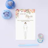 Raad eens de dress roze Vrijgezellenfeest-spelkaar Flyer (Enkel)