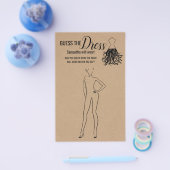 Raad eens de Dress Rustic Vrijgezellenfeest Game K Flyer (Enkel)