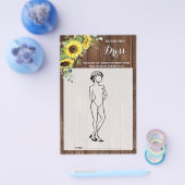 Raad eens de Dress Sunflower Vrijgezellenfeest Gam Flyer (Enkel)