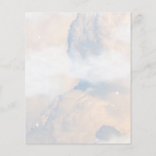 Raad eens de Dress Vrijgezellenfeest Game Cloud 9 Flyer (Achterkant)