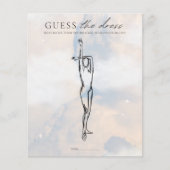 Raad eens de Dress Vrijgezellenfeest Game Cloud 9 Flyer (Voorkant)