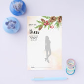 Raad eens de dress-Vrijgezellenfeest-spelkaart Flyer (Enkel)