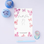 Raad eens de dresse Vrijgezellenfeest-spelbutterfl Flyer (Enkel)