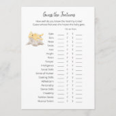 Raad eens de functies spel Teddy Bear Kaart (Voorkant)