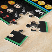Raad eens de Horror Movie Emoji Puzzle Game Legpuzzel (Zijkant)
