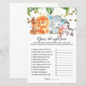 Raad eens de juiste prijs voor Baby shower games (Voorkant / Achterkant)