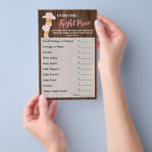 Raad eens de juiste prijs voor Cowgirl Baby shower Flyer (Hand)