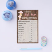 Raad eens de juiste prijs voor Cowgirl Baby shower Flyer (Enkel)