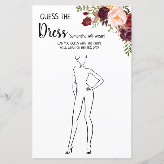 Raad eens de jurk die vrijgezellenfeest engels spa (Voorkant)