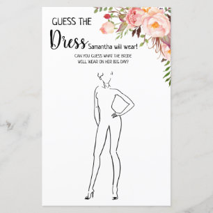 Raad eens de jurk die vrijgezellenfeest engels spa