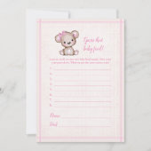 Raad eens de Kaart van het Baby-Beer van de Baby v (Voorkant)