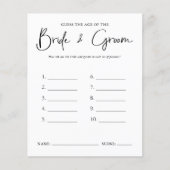 Raad eens de leeftijd | VRIJGEZELLENFEEST (Voorkant)