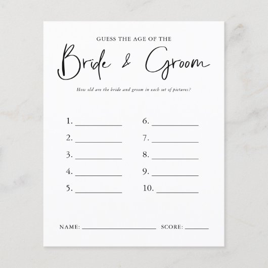 Raad eens de leeftijd | VRIJGEZELLENFEEST (Voorkant)