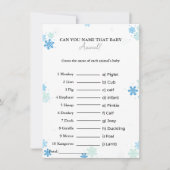 Raad eens de naam van de baby animal baby shower K Kaart (Voorkant)