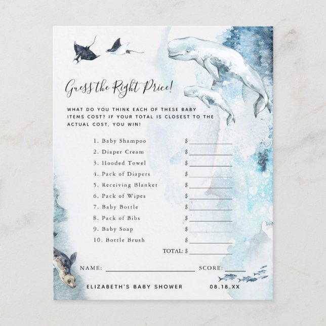 Raad eens de prijs | BABY SHOWER (Voorkant)