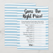 Raad eens de prijs die het Vrijgezellenfeest blauw Kaart (Voorkant / Achterkant)