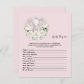 Raad eens de prijs van het Baby shower spel (Voorkant / Achterkant)