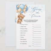 Raad eens de prijs van het Beer-ballonnen Baby sho (Voorkant / Achterkant)