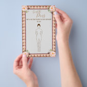 Raad eens de spelkaart van het dress-Vrijgezellenf Flyer (Hand)