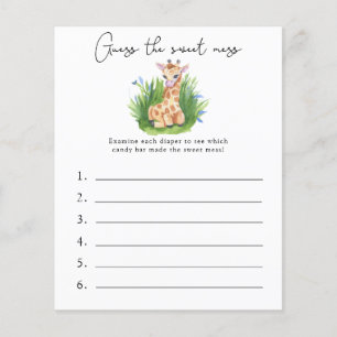 Raad eens de Sweet Mess - Baby shower Game