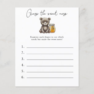 Raad eens de Sweet Mess - Baby shower Game
