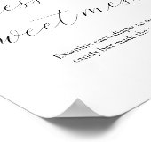 Raad eens de Sweet Mess Baby shower Sign Poster (Hoek)