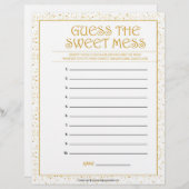 Raad eens de Sweet Mess [Golden Sparkles] Briefhoofd (Voorkant / Achterkant)