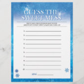 Raad eens de Sweet Mess [Snowy Blue] Briefhoofd (Voorkant)
