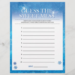 Raad eens de Sweet Mess [Snowy Blue] Briefhoofd